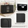 okwish Schwarzes Sideboard Wohnzimmerschränke mit Produktbild-Vorschau 5