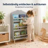 Kinderbücherregal, 3-stöckiges Kinderregal, aus MDF-Holz, Produktbild-Vorschau 4
