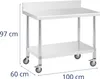 Expondo Royal Catering Table en acier inoxydable avec Voir les images du produit 5