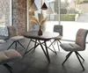 DELIFE Esstisch Carlow 130/200x95 cm Keramik Grau Metall Produktbild-Vorschau 2