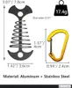 NACETURE Zeltseilspanner mit Clips - Aluminium-Deckspanner, Produktbild-Vorschau 5