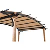 A close-up view of a pergola's canopy and support structure. Produktbild-Vorschau