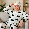 Onesie Kigurumi Pyjamas Kuh Verkleidung Kostüm S: 145 - Produktbild-Vorschau 7
