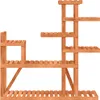 vidaXL Stojan na květiny 110x25x111 cm z masivního Náhled obrázku produktu 4