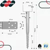 KOTARBAU® Sada 4 kusů nosných profilů pro sloupky plotu, Náhled obrázku produktu 3