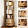 6 Ebenen Drehbares Bücherregal, 360° Drehbares Rundregal Produktbild-Vorschau 9