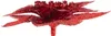 A red glitter flower decoration on a white background. Produktbild-Vorschau
