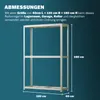 MONZANA® Reifenregal 8 Reifen 795 kg 180x120x40cm inkl. Produktbild-Vorschau 5