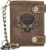 GREENBURRY Geldbörse Vintage Wallet With Chain Brown Skull Produktbild-Vorschau 8