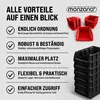 Monzana® Stapelboxen 32 tlg. Erweiterbar Etikettenfach Produktbild-Vorschau 8