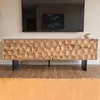 FineBuy Nízka skrinka z masívneho akátového dreva 160x56x37 Náhľad obrázku produktu 2