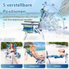 COSTWAY Set da 2 sedie da spiaggia con tavolino, sedie da Anteprima dell’immagine prodotto 5
