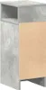 A single, tall, narrow nightstand with a concrete-like finish and a light brown panel on the front. Voir les images du produit