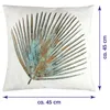 Kissenbezug 45x45 cm Petrol – Kissenhülle mit Druck, Produktbild-Vorschau 2
