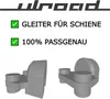 4x Ersatzteil passend für IKEA Kvartal Rolle Gleiter Set Produktbild-Vorschau 3