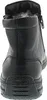 The back view of a black leather boot with a zipper closure. Náhľad obrázku produktu