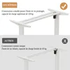 Comparison of two desk frame designs, highlighting differences in construction and load capacity. Voir les images du produit