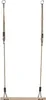 A product image of a wooden swing with rope hangers, isolated on a white background. Anteprima dell’immagine prodotto
