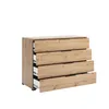 Kommode Teddy – 4 Schubladen – Eiche Artisan – 110×84×47 cm Produktbild-Vorschau 2