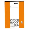A product shot of an orange and white notebook with text and branding. Podgląd zdjęcia produktu