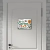 Bin im Garten Metallschild XL in 21x28 cm mit Schmetterling Produktbild-Vorschau 6