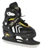A single black and yellow roller skate is shown against a white background. Voir les images du produit