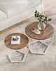 Runde Couchtische, 2Er Set Beistelltische, Moderner Stil, Produktbild-Vorschau 7