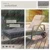 tectake® Rattan Sonnenliege 200 x 70 x 33 cm Produktbild-Vorschau 8