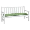 vidaXL Gartenbank-Auflage Blattmuster 150x50x7 cm Produktbild-Vorschau 1