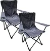 2er Set Campingstühle Campingstuhl schwarz Klappstuhl Produktbild-Vorschau 1