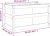 vidaXL Pflanzkübel Weiß 90x50x50 cm Massivholz Kiefer Produktbild-Vorschau 7