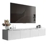 Hängender TV-Schrank CELINE GLOSS SILVER 200 cm mit Produktbild-Vorschau 3