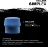 HALDER SIMPLEX Ersatzeinsatz TPE-soft blau 80mm Produktbild-Vorschau 6