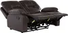 BELIANI Sofa Braun Kunstleder 2-Sitzer Relaxfunktion Retro Produktbild-Vorschau 1