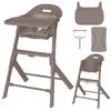 Chaise haute Lionelo Beny avec harnais 3 points, plateau et Voir les images du produit 1