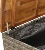 vidaXL Záhradná truhla sivá 110x55x63 cm polyratan akáciové Náhľad obrázku produktu 10