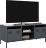 vidaXL Szafka pod TV antracyt 101,5x39x43,5 cm Stal Podgląd zdjęcia produktu 2