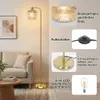 Nordycka lampa podłogowa retro wykonana ze szkła, lampa Podgląd zdjęcia produktu 4