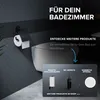 ovimar Toilettenpapierhalter Heroya mit Deckel ohne Bohren Produktbild-Vorschau 7