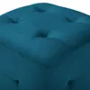 vidaXL Pouf 2 Stk. Blau 30x30x30 cm Samtstoff Produktbild-Vorschau 3