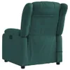 vidaXL Sedia da massaggio elettrica in tessuto verde scuro Anteprima dell’immagine prodotto 4