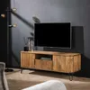 Hoyz – TV-Schrank Wave 135 cm – Mangoholz – Sandfarbe Produktbild-Vorschau 1