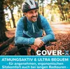 A man on a bicycle in a forest. Produktbild-Vorschau