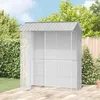 vidaXL Ptačí klec šedá 215 x 110 x 247 cm Pozinkovaná ocel Náhled obrázku produktu 2
