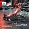 Cric de manœuvre hydraulique AREBOS 2T plat | Hauteur sous Voir les images du produit 3