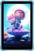 A cartoon character holding a stuffed animal sits on a mushroom under a large moon. Náhľad obrázku produktu