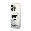 A Karl Lagerfeld iPhone 14 Pro Max case with a Choupette Head design and glitter. Produktbild-Vorschau