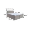 Bett Doppelbett Boxspringbett NOBI mit Bonell-Matratze Produktbild-Vorschau 4