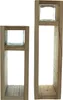 2x Windlichtsäule Wood Holz & Glas 30+40cm Produktbild-Vorschau 1