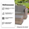 Mucola Gartenmöbel Polyrattan Lounge Sessel Sofa Bank Tisch Produktbild-Vorschau 11
